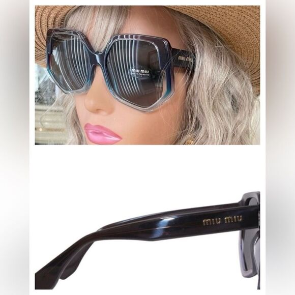 NWT Miu Miu Sunglasses • 55mm lens width; 12mm bridge width; 145mm SMU07V $440 - Picture 3 of 9